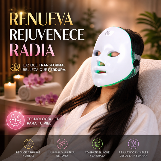 MASCARA REJUVENECIMIENTO FACIAL LED